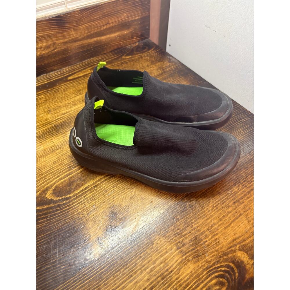 Oofos Black Slip On Sneakers Size Womens 7
